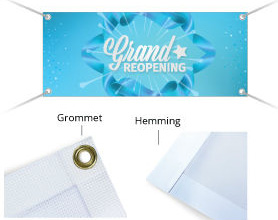 Grommetted and Hemmed Vinyl Banner Printer