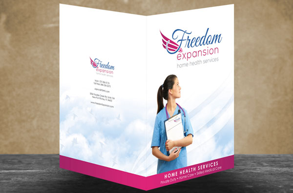 Home Care Custom Folder Sample