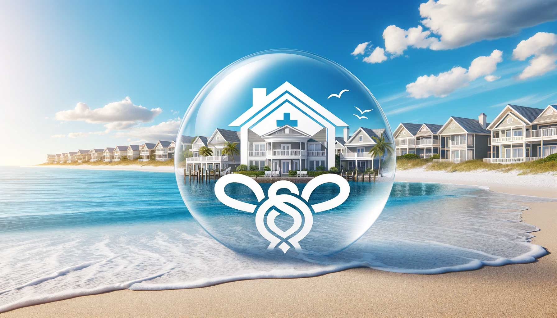 One-color home care logo