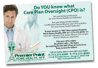 Home Health Marketing Postcard Sample