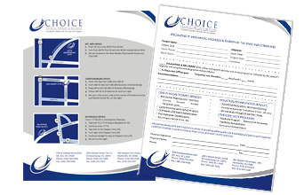 Physical therapy referral pad samples
