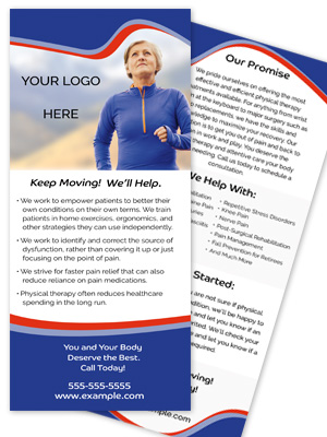 Physical Therapy Rack Card Template - Victory Banner