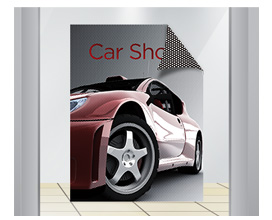 Window Perf Sign Printer - Car Show