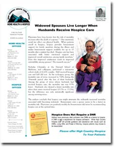 Hospice Newsletter Spouses - Click to Enlarge