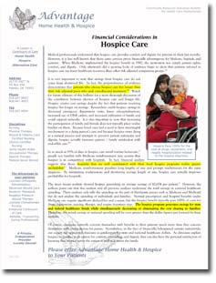 Hospice Newsletters How Medicare Pays for Hospice